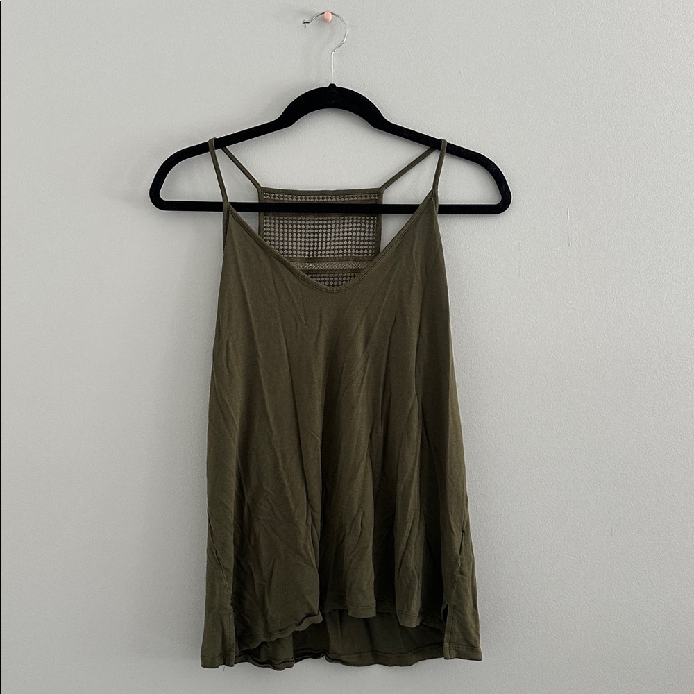 Old Navy Khaki Strappy Top Size Medium